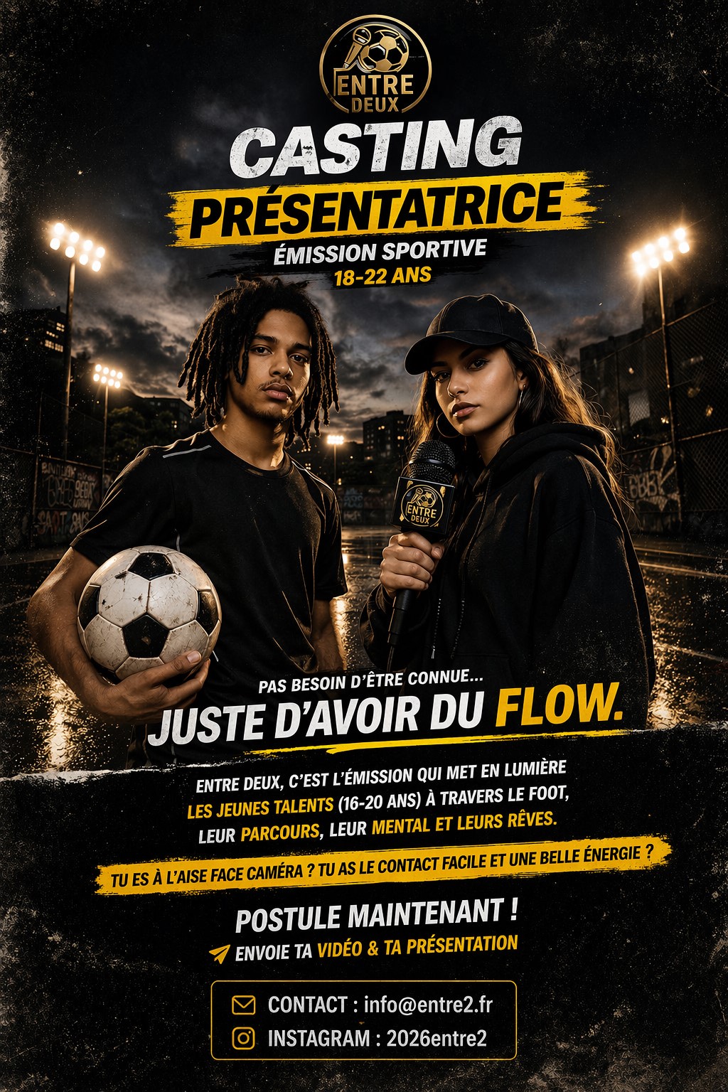 Entre2.fr Casting pr�sentatrice
